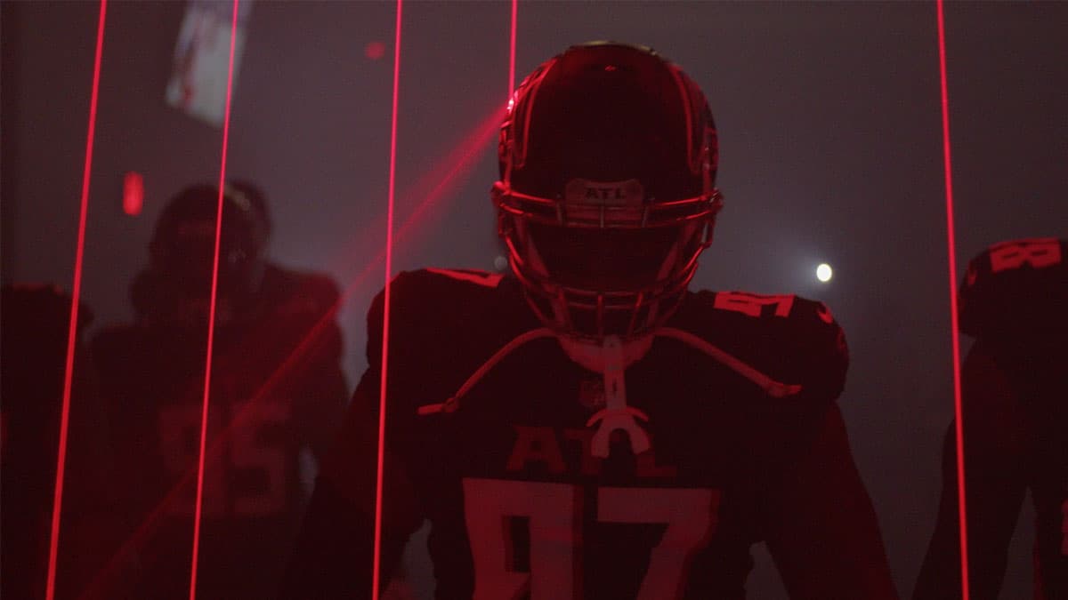 Sports partner creative for Atlanta Falcons, Atlanta United, and Georgia Bulldogs campaigns